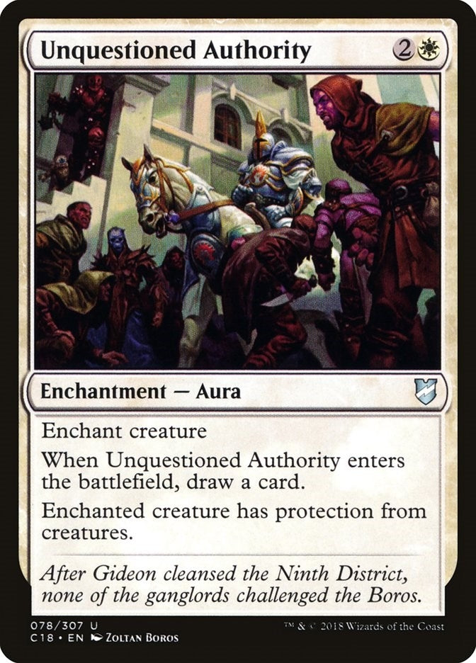 Unquestioned Authority (78) (C18)
