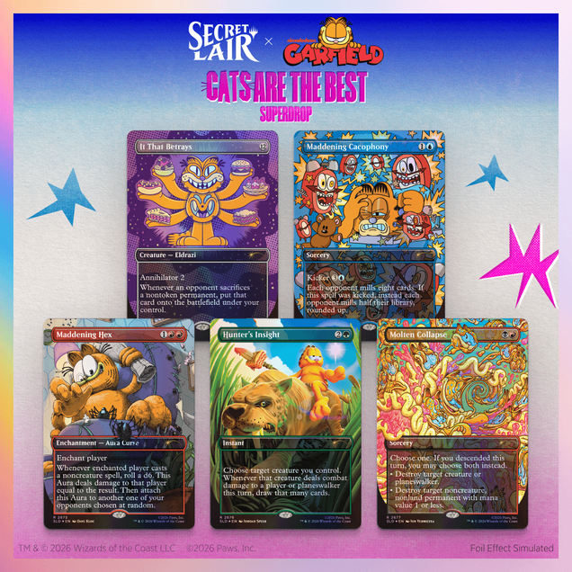 Secret Lair x Garfield: Our Only Thought is to Entertain You