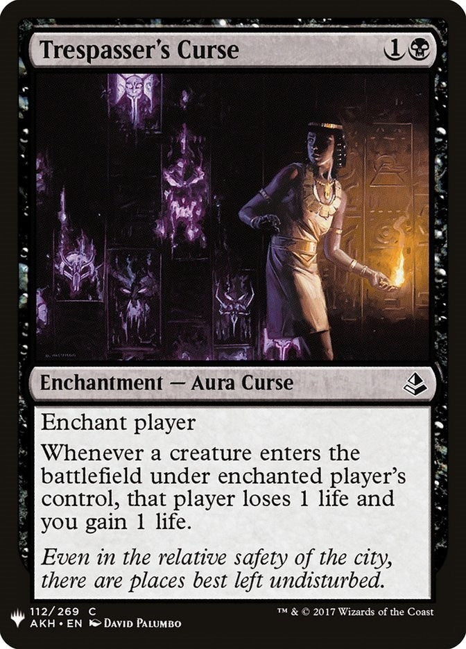 Trespasser's Curse (112) (LIST)