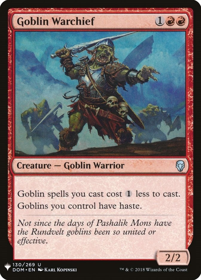 Goblin Warchief (130/269) (LIST)