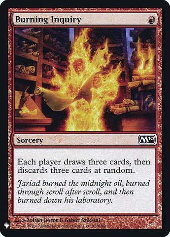 Burning Inquiry (128) (LIST)