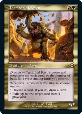 Territorial Kavu (Retro Frame) (Foil Etched) (425) (MH2)