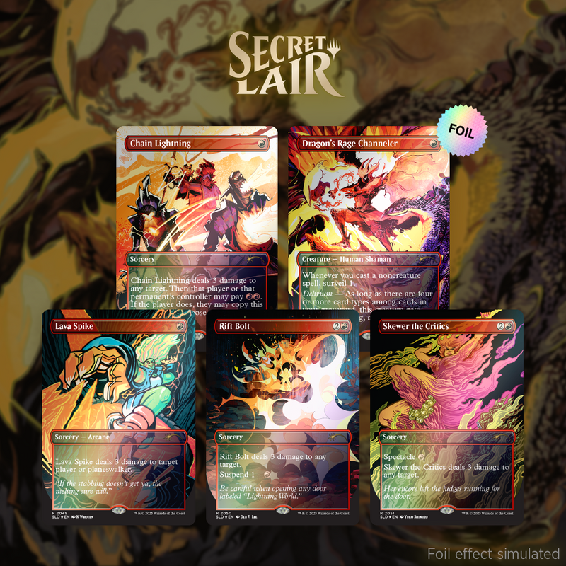 Secret Lair Ultimate Pencil Superdrop - EVERYTHING IS ON FIRE