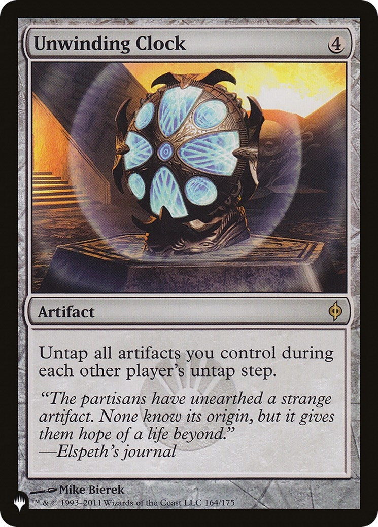 Unwinding Clock (164/175) (LIST)