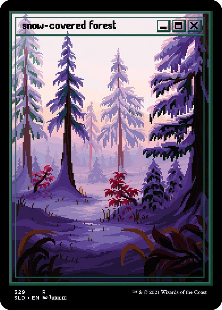 Snow-Covered Forest (PixelSnowLands.jpg) (329) (SLD)