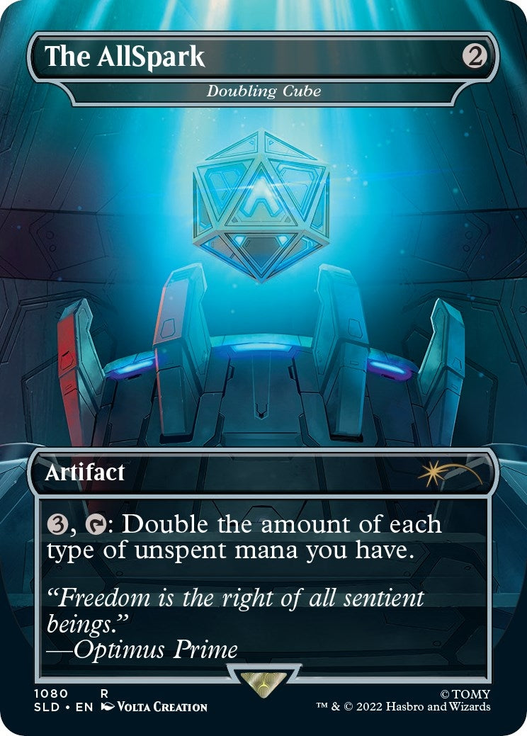 Doubling Cube - The AllSpark (Borderless Megatron) [Secret Lair Drop Series]