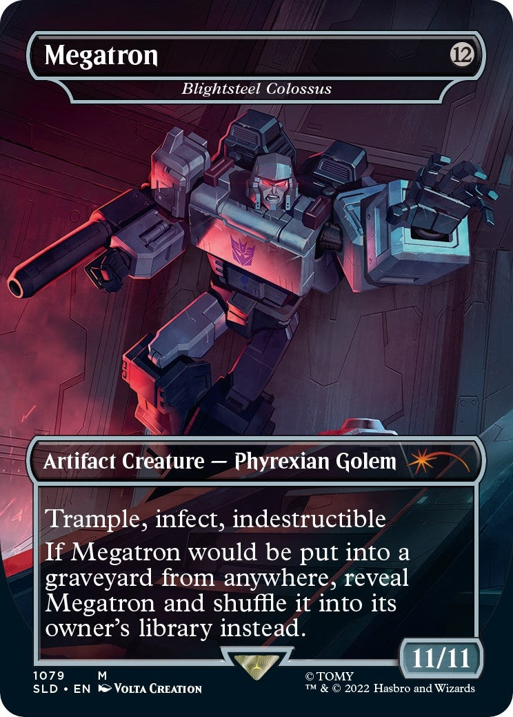 Blightsteel Colossus - Megatron (Borderless) [Secret Lair Drop Series]