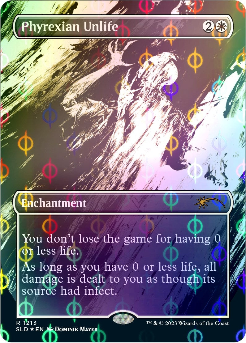 Phyrexian Unlife (Borderless Ichor Step-and-Compleat Foil) [Secret Lair Drop Series]