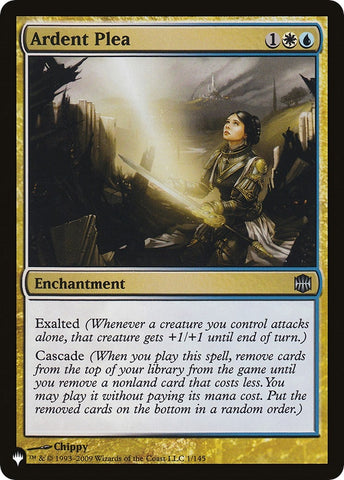 Ardent Plea (1/145) (LIST)