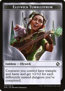 Dog Illusion // Ellywick Tumblestrum Emblem Double-Sided Token [Dungeons & Dragons: Adventures in the Forgotten Realms Tokens]