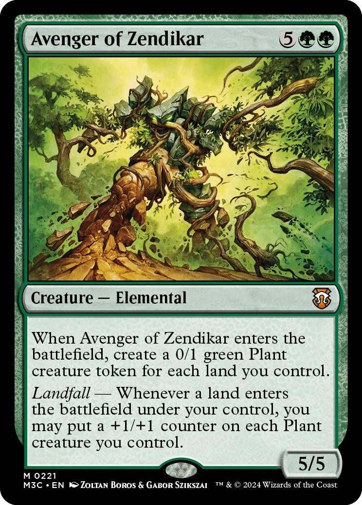 Avenger of Zendikar (Ripple Foil) [Modern Horizons 3 Commander]