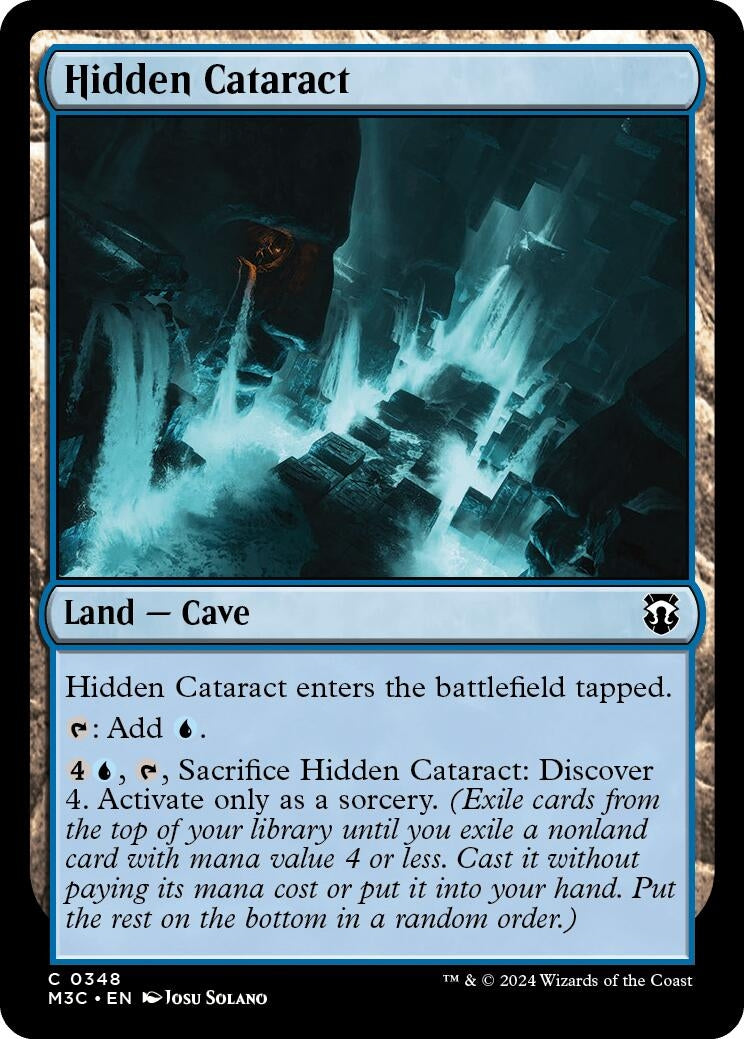 Hidden Cataract (Ripple Foil) [Modern Horizons 3 Commander]