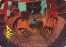 Let's Play a Game Art Card (Gold-Stamped Signature) [Duskmourn: House of Horror Art Series]