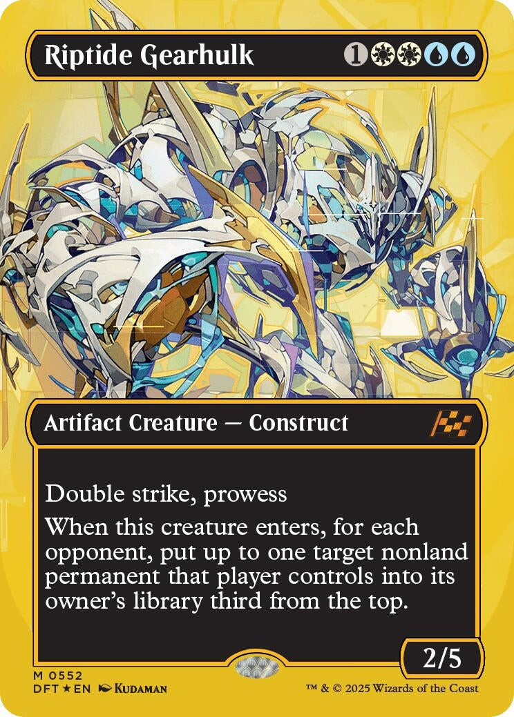 Riptide Gearhulk (Borderless) (First-Place Foil) [Aetherdrift]