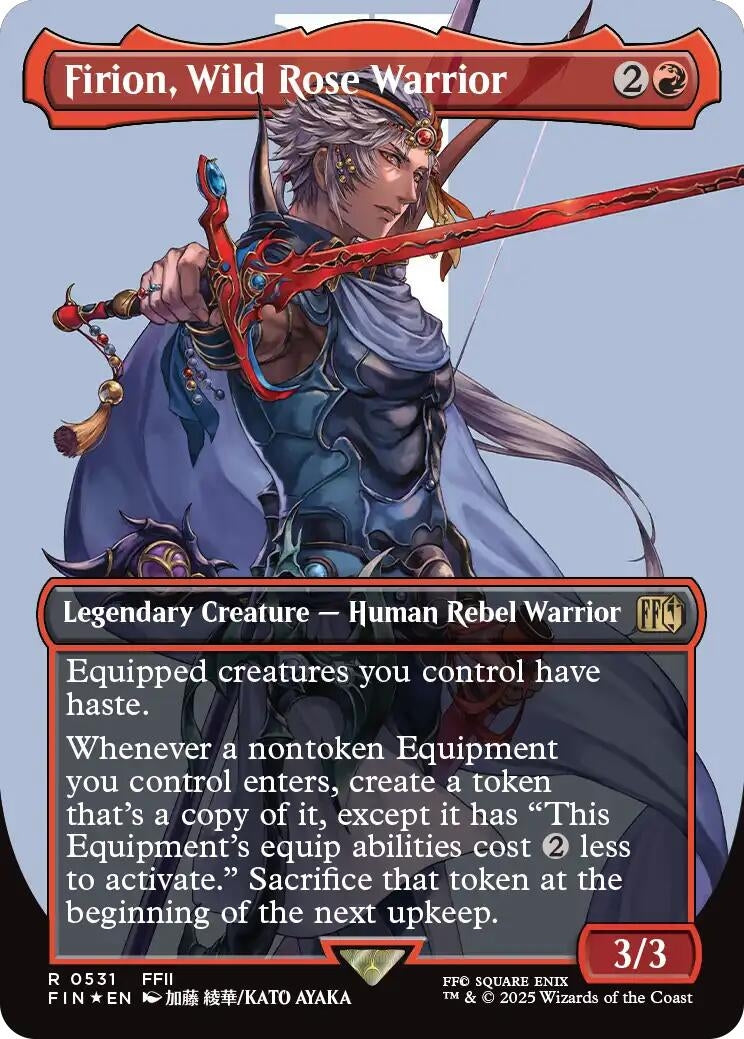 Firion, Wild Rose Warrior (Borderless) (Surge Foil) [FINAL FANTASY]
