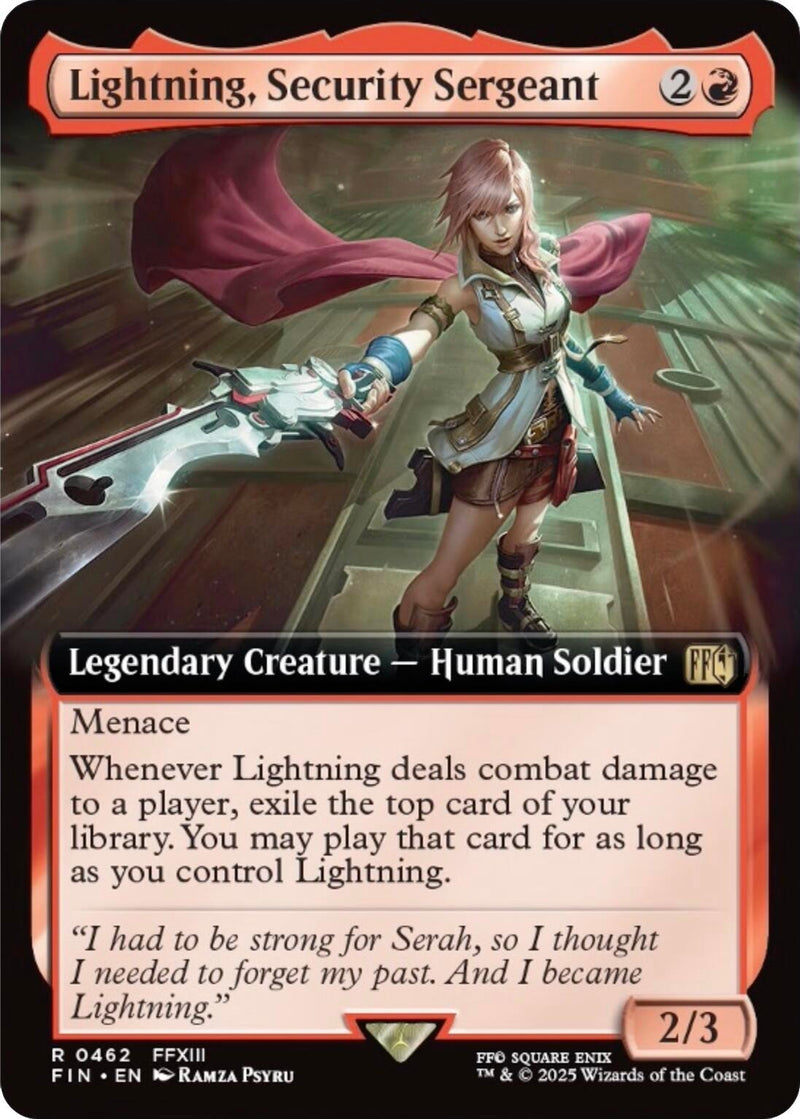 Lightning, Security Sergeant (Extended Art) [FINAL FANTASY]