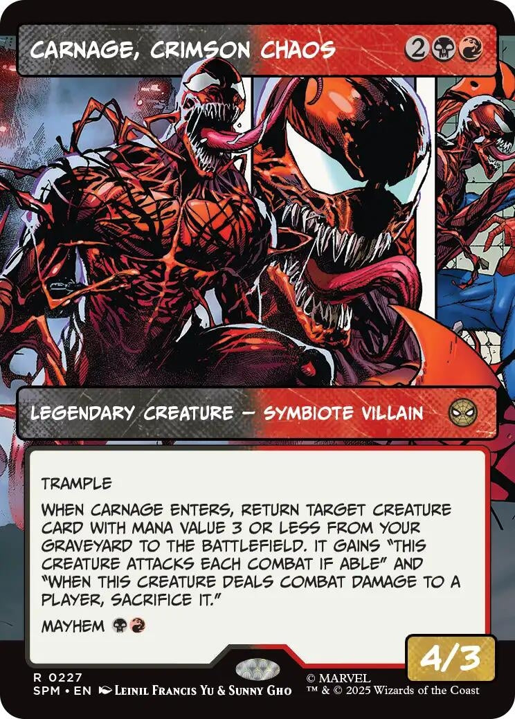 Carnage, Crimson Chaos (Borderless) (227) (SPM)
