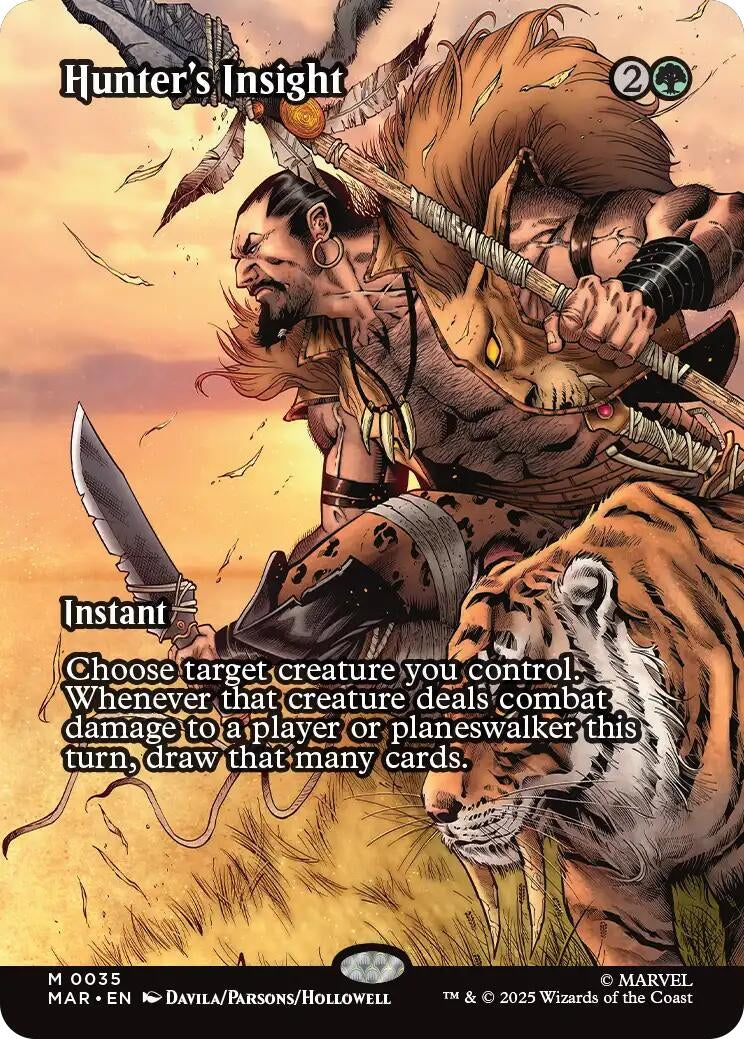Image for Hunter's Insight (Borderless) (35) (MAR) - Magic: The Gathering
