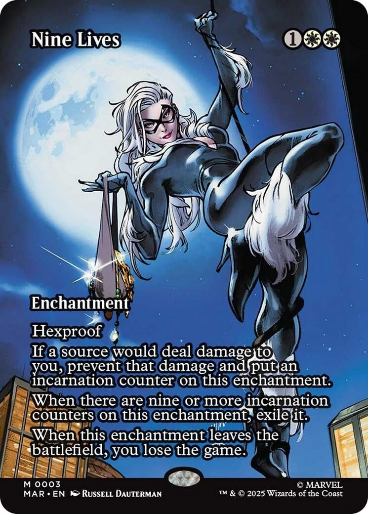 Image for Nine Lives (Borderless) (3) (MAR) - Magic: The Gathering