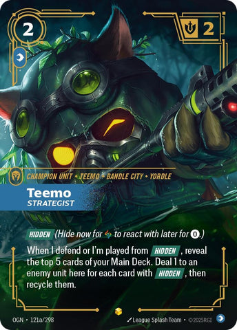 Teemo, Strategist (Alternate Art) (121a/298) (OGN)