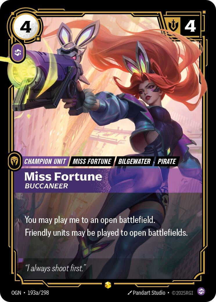 Miss Fortune, Buccaneer (Alternate Art) (193a/298) (OGN)