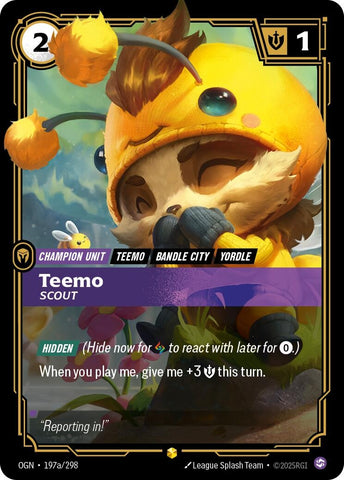 Teemo, Scout (Alternate Art) (197a/298) (OGN)
