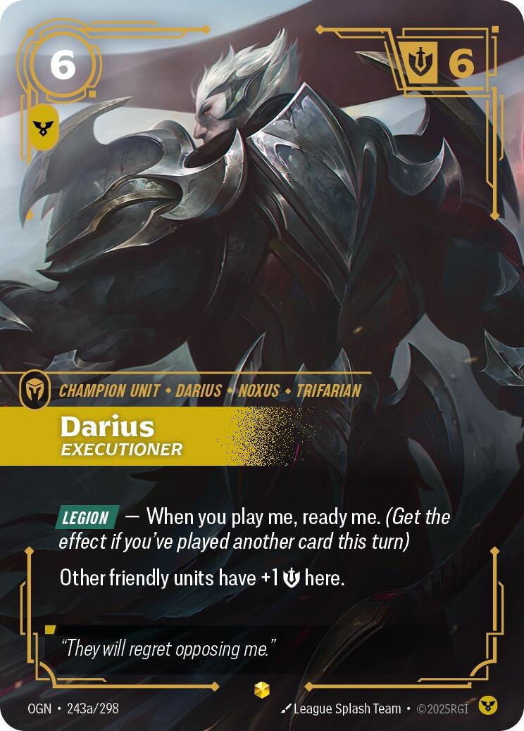 Darius, Executioner (Alternate Art) (243a/298) (OGN)