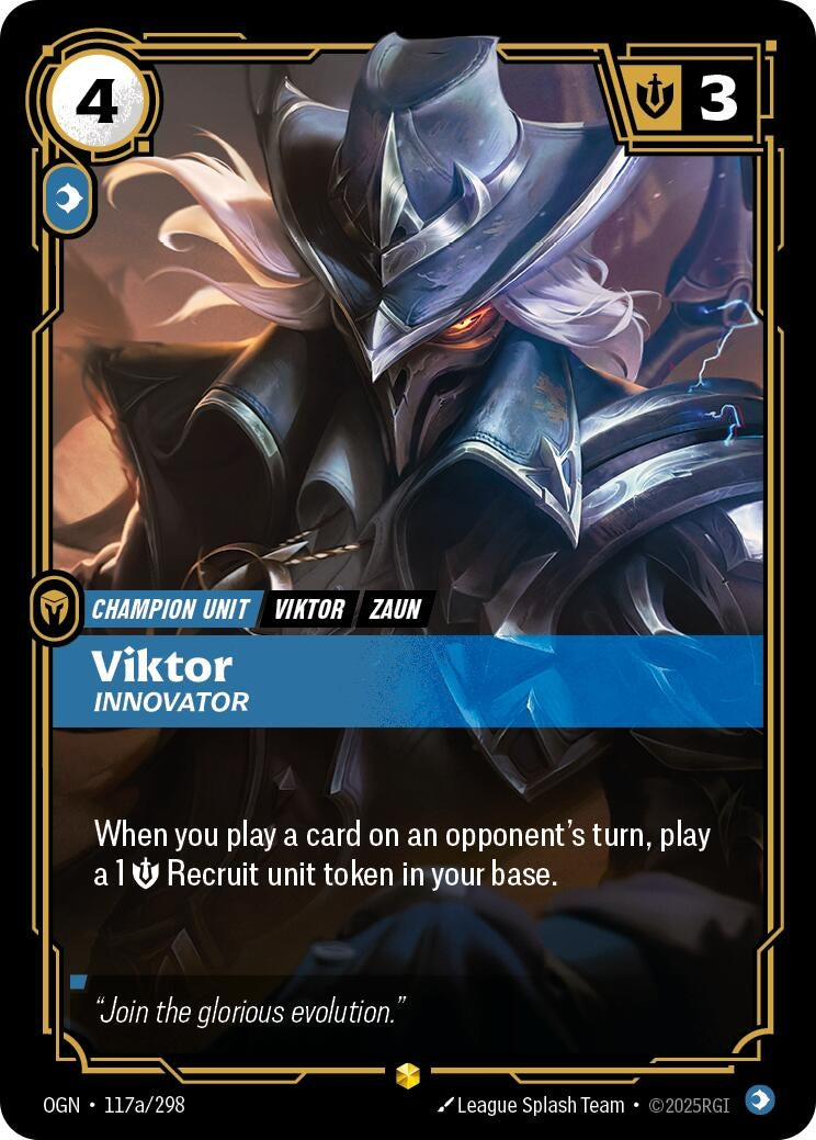 Viktor, Innovator (Alternate Art) (117a/298) (OGN)