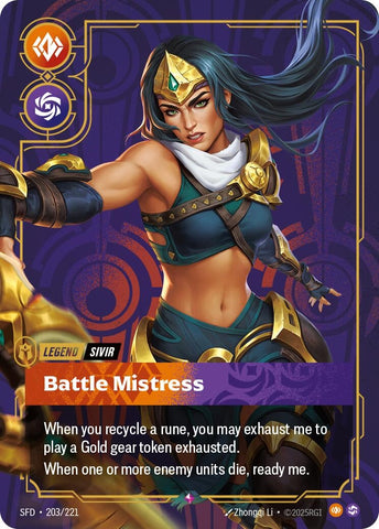 Sivir, Battle Mistress (203/221) (SFD)