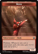 Monk // Food (0021) Double-Sided Token (10 // 21) (TLA)