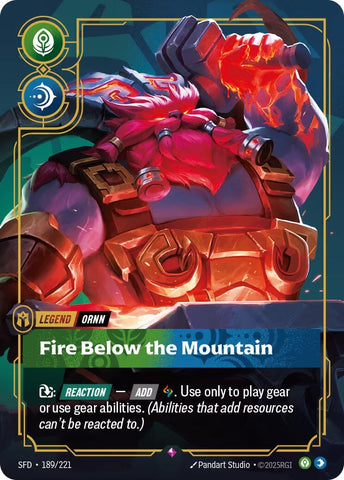 Ornn, Fire Below the Mountain (189/221) (SFD)
