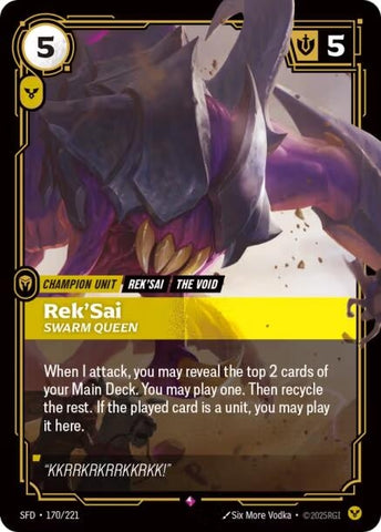 Rek'Sai, Swarm Queen (170/221) (SFD)