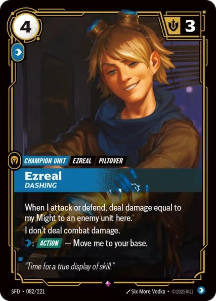 Ezreal, Dashing (082/221) (SFD)