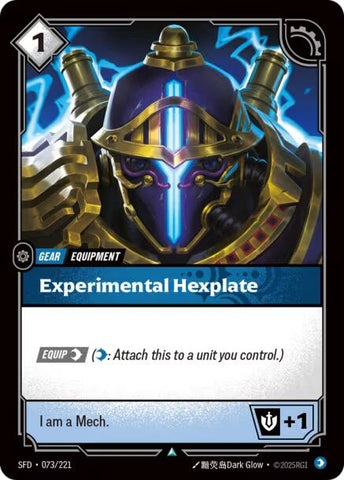 Experimental Hexplate (073/221) (SFD)