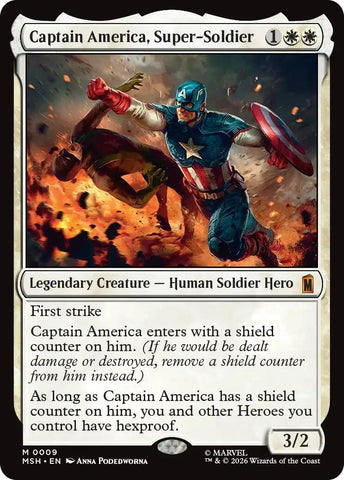 Image for Captain America, Super-Soldier (9) (MSH) - Magic: The Gathering
