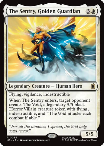 Image for The Sentry, Golden Guardian (35) (MSH) - Magic: The Gathering