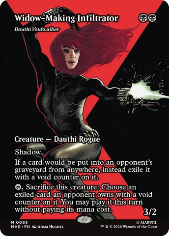 Image for Widow-Making Infiltrator - Dauthi Voidwalker (Borderless) (63) (MAR) - Magic: The Gathering
