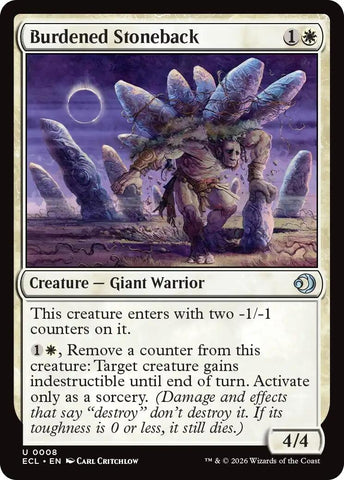 Burdened Stoneback (8) (ECL)