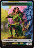 Elf // Treasure Double-Sided Token (4 // 10) (ECL)
