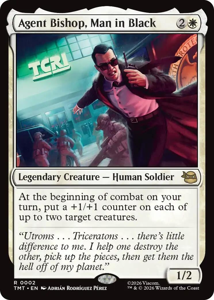 Agent Bishop, Man in Black (2) (TMT)