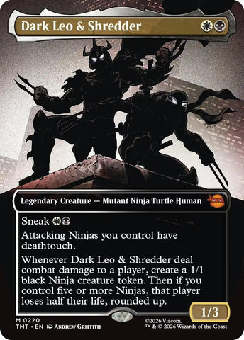 Dark Leo & Shredder (Borderless) (220) (TMT)