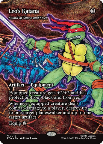 Leo's Katana - Sword of Sinew and Steel (Borderless) (18) (PZA)