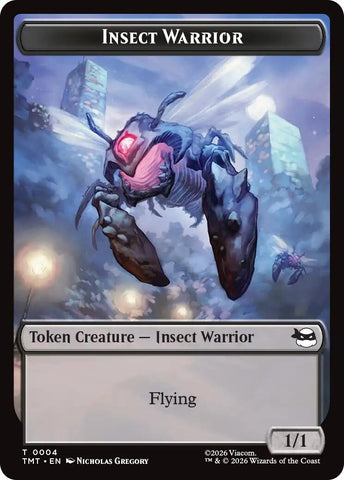 Insect Warrior // Food Double-Sided Token (4 // 8) (TMT)