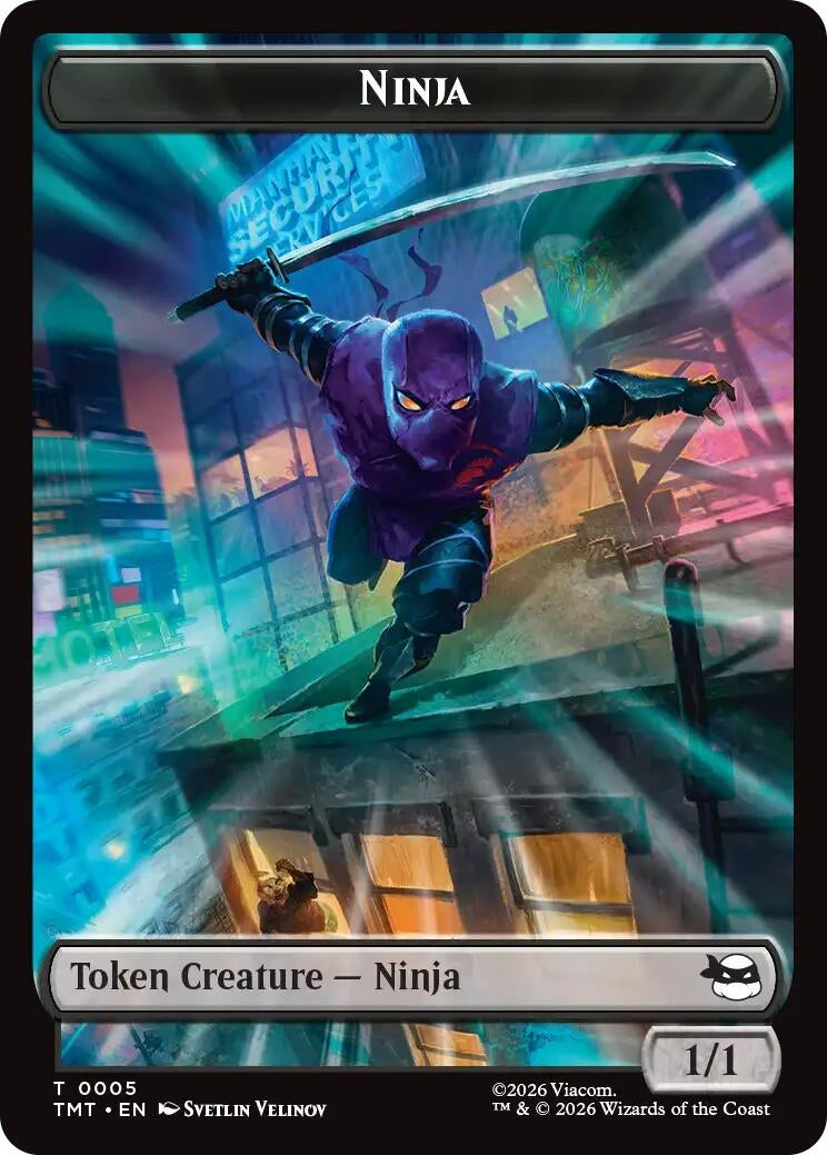 Ninja // Mutagen Double-Sided Token (5 // 9) (TMT)