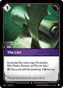 The List (138/219) (UNL)