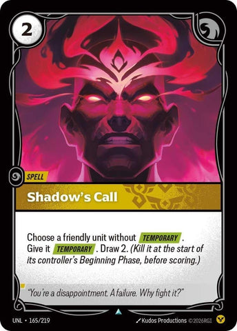 Shadow's Call (165/219) (UNL)