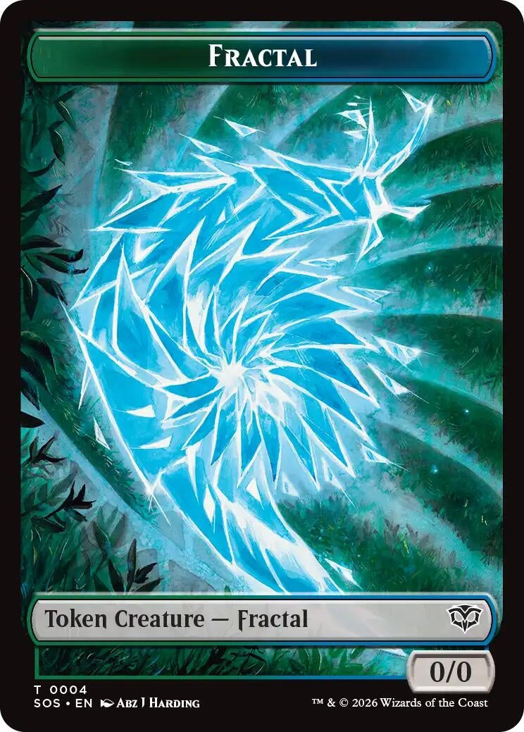 Fractal (0004) // Inkling (006) Double-Sided Token (4 // 6) (SOS)