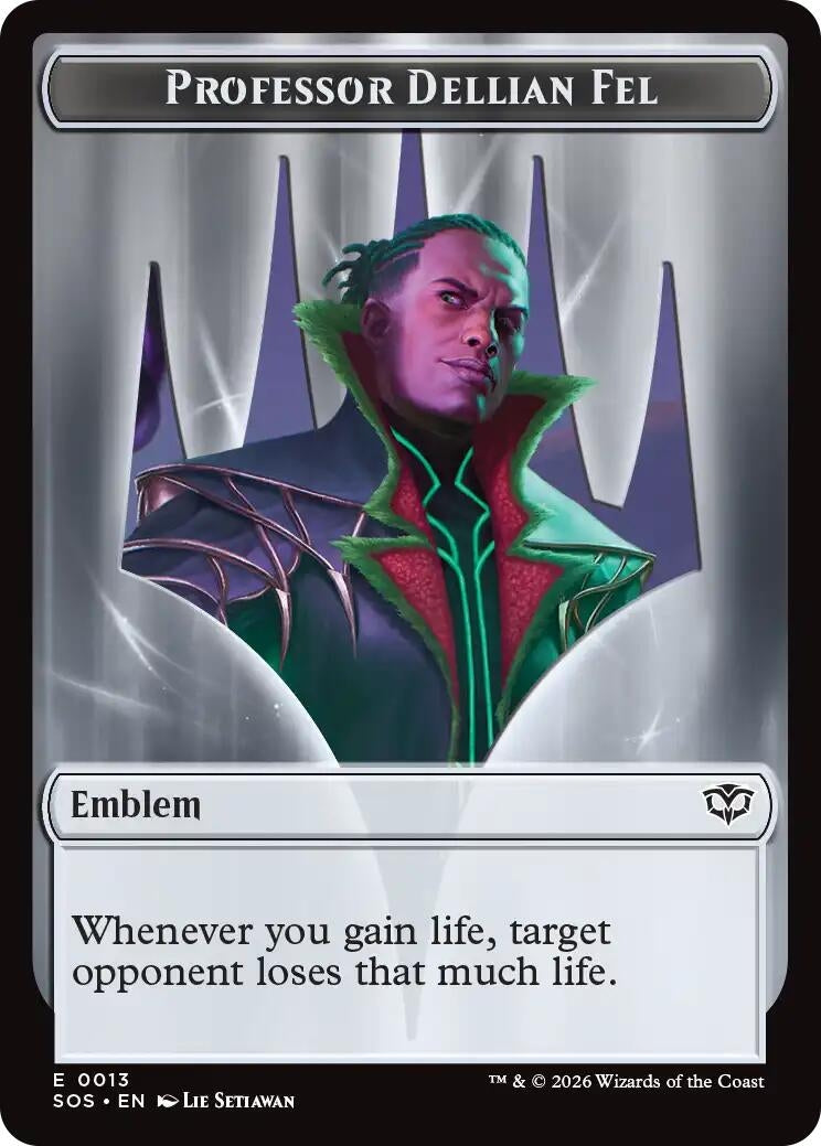 Emblem - Professor Dellian Fel  // Pest (0008) Double-Sided Token (13 // 8) (SOS)