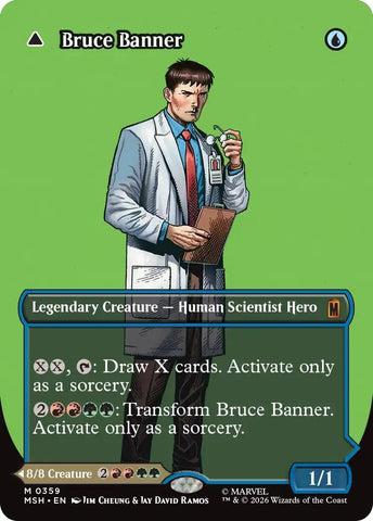 Image for Bruce Banner (Borderless) (0359) (359) (MSH) - Magic: The Gathering