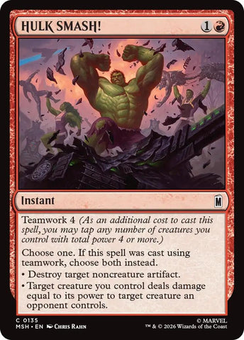 Image for HULK SMASH! (135) (MSH) - Magic: The Gathering